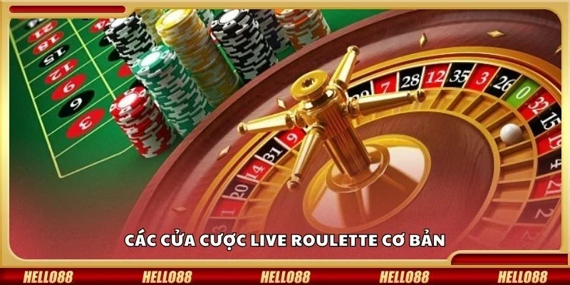 Các cửa cược live roulette cơ bản