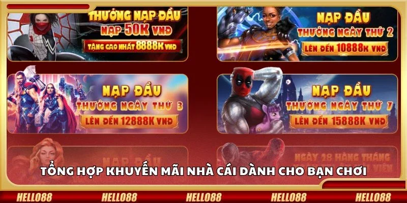 Tổng hợp khuyến mãi nhà cái dành cho bạn chơi