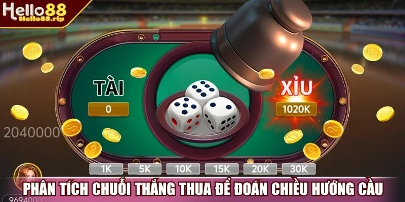 Phân tích chuỗi thắng thua để đoán chiều hướng cầu